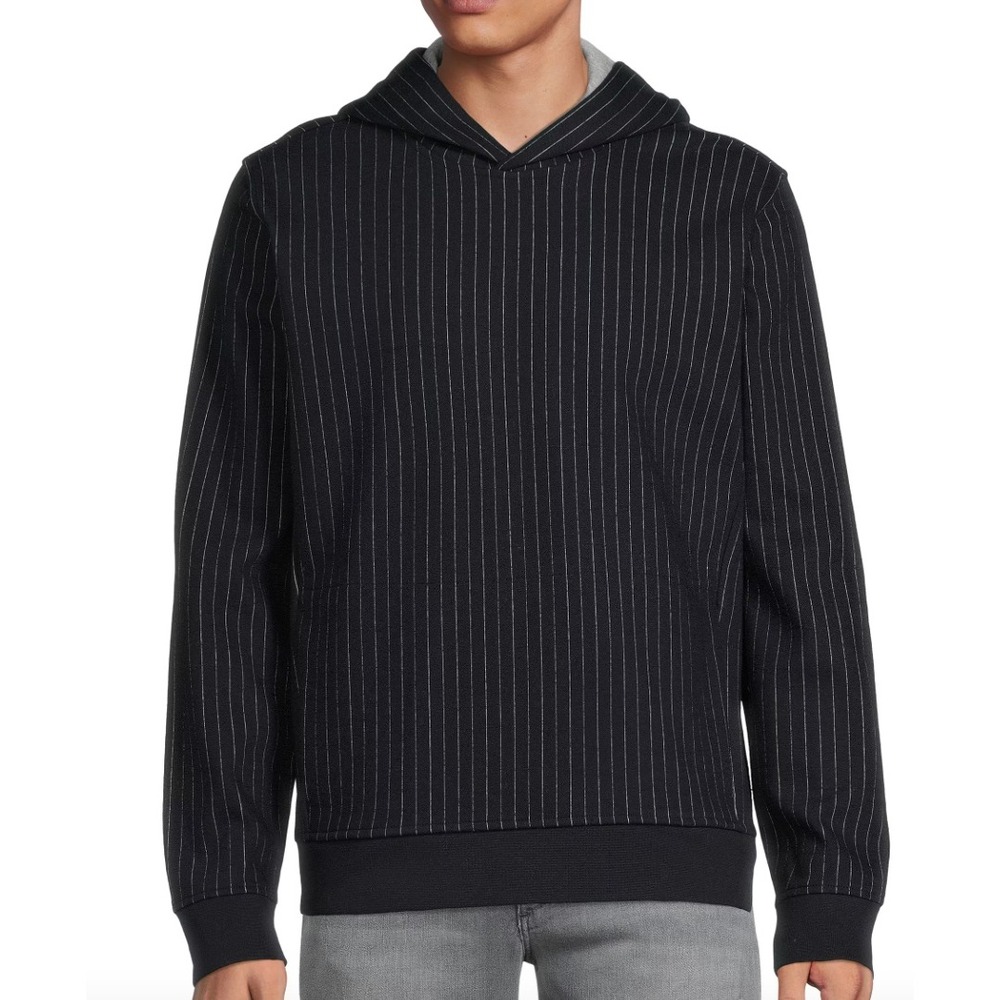 VINCE Striped Wool‎ Blend Hoodie Size Large